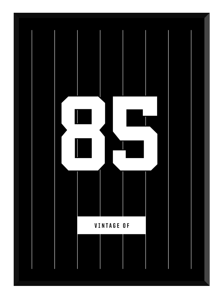 Vintage black, poster