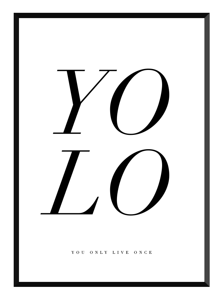 YOLO, poster