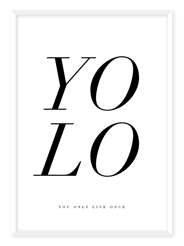 YOLO, poster