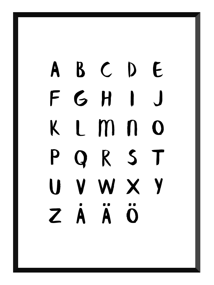 Alfabetet, poster