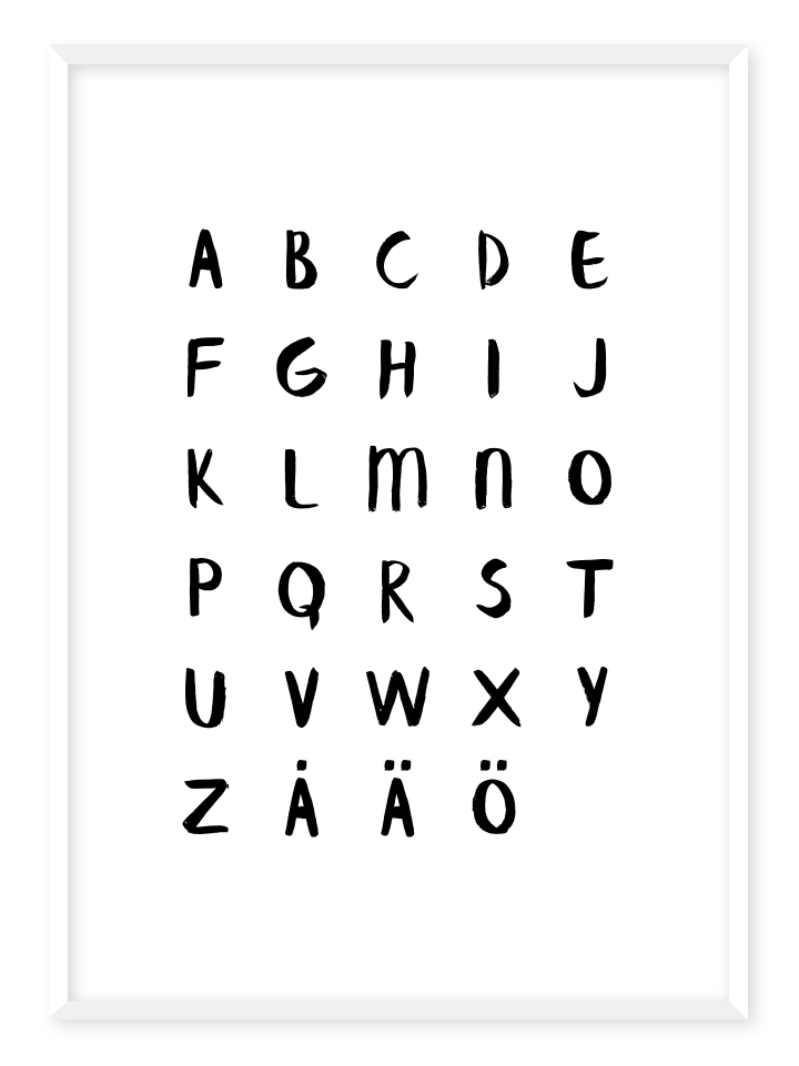 Alfabetet, poster