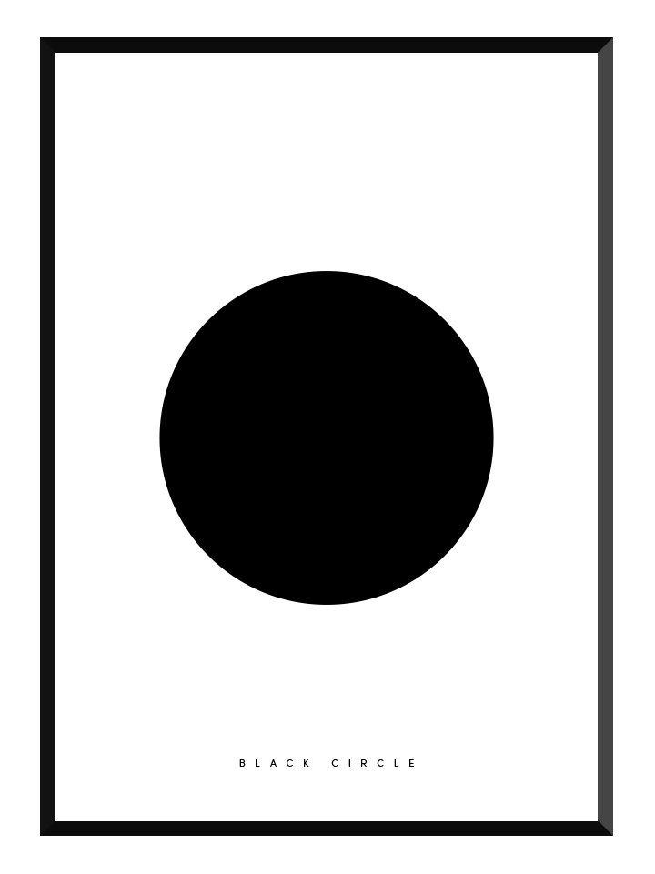 Black circle, poster