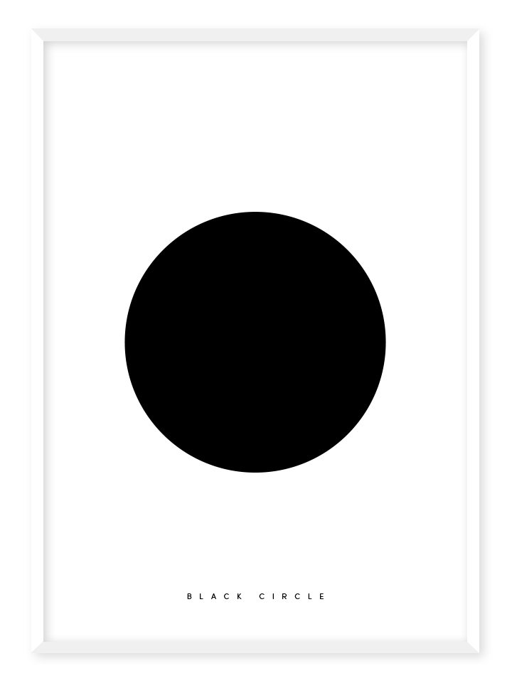 Black circle, poster
