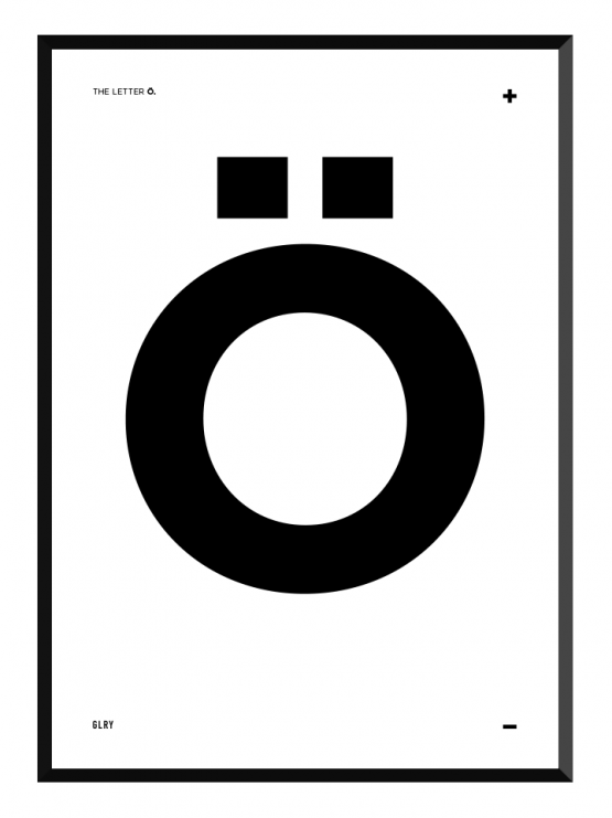 bokstavstavla Ö posters prints glry