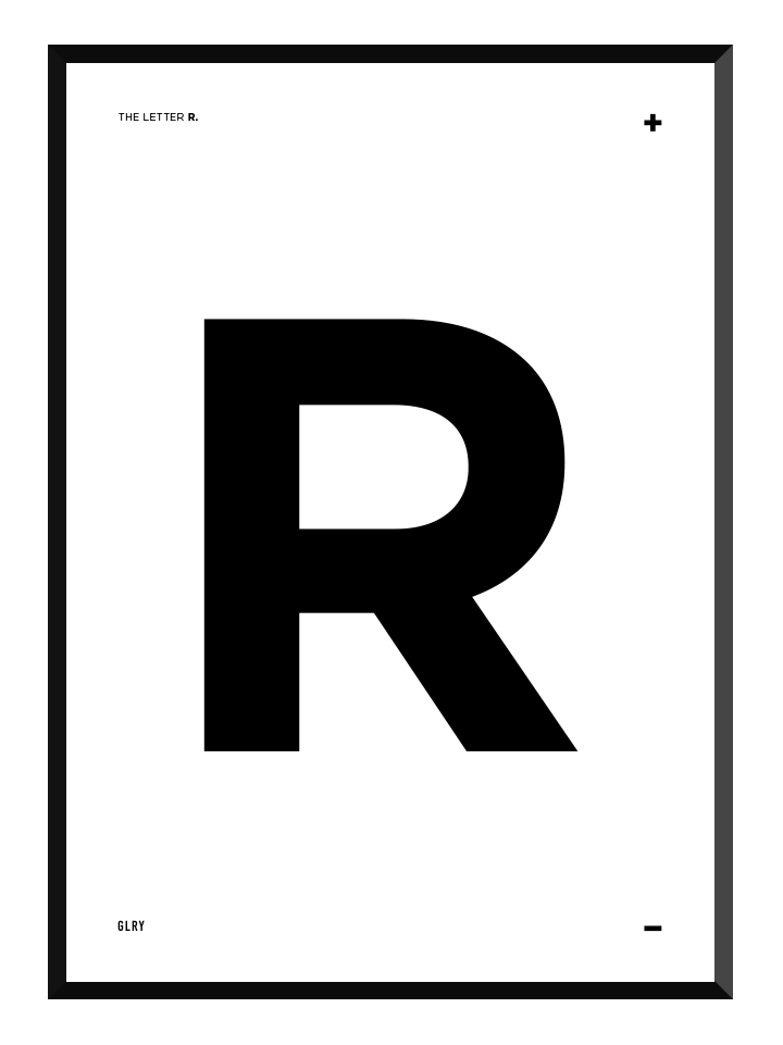 Bokstaven R, poster