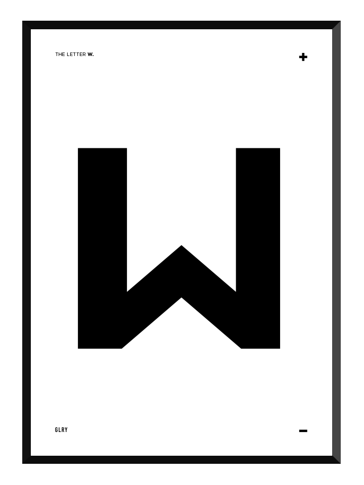 Bokstaven W, poster