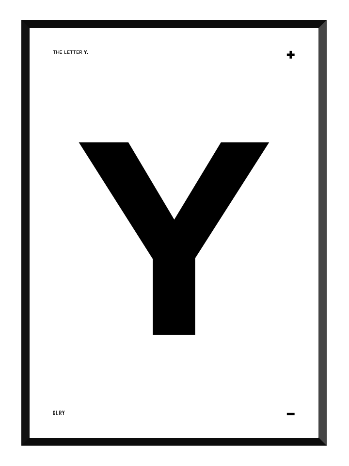 Bokstaven Y, poster