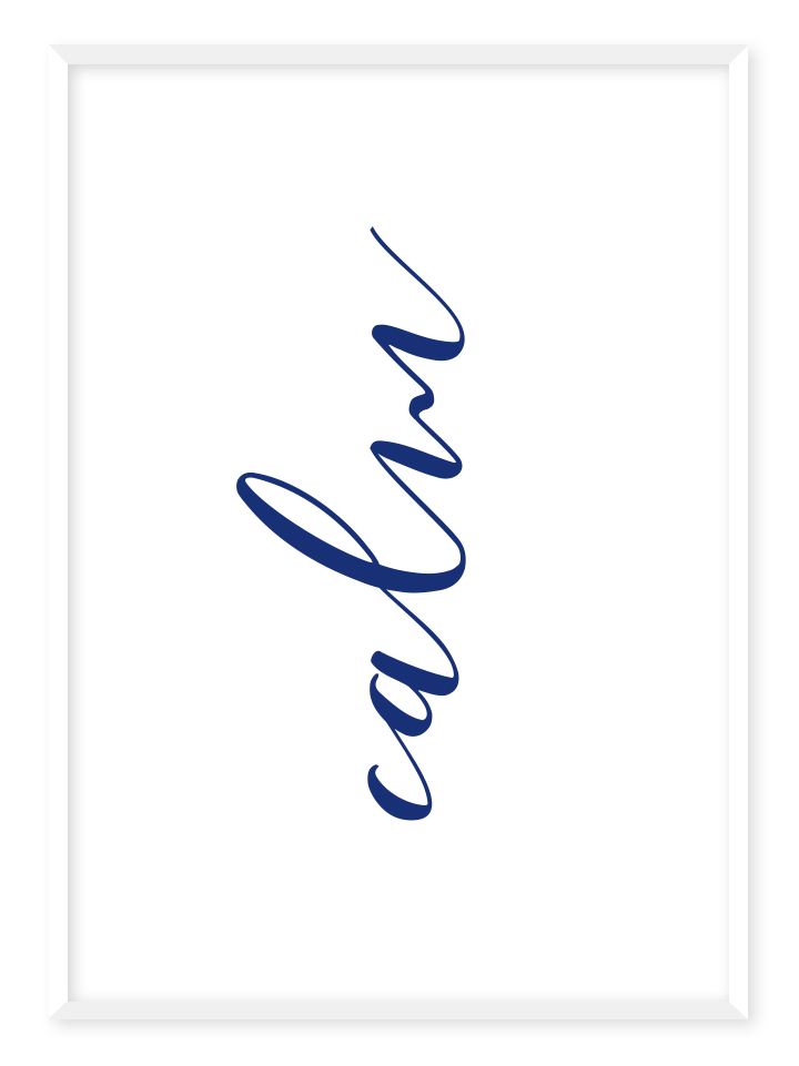 Calm, poster