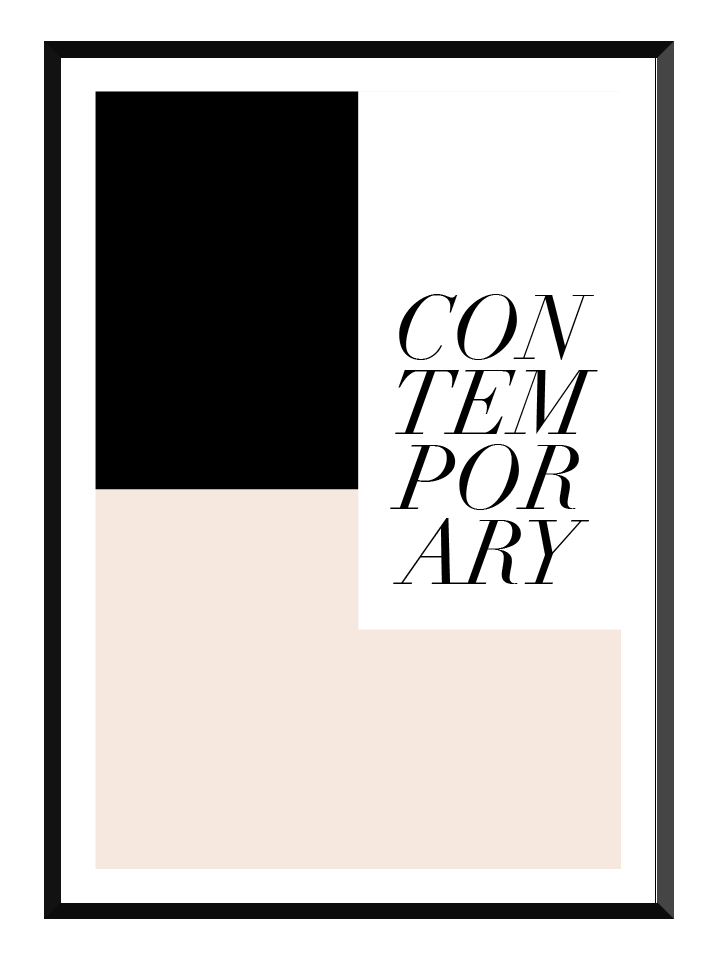 Contemporary, Poster