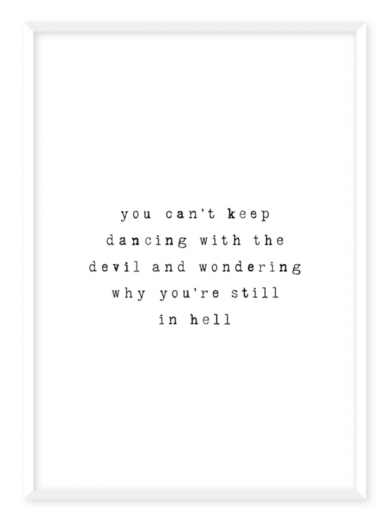 dancing with the devil poster
