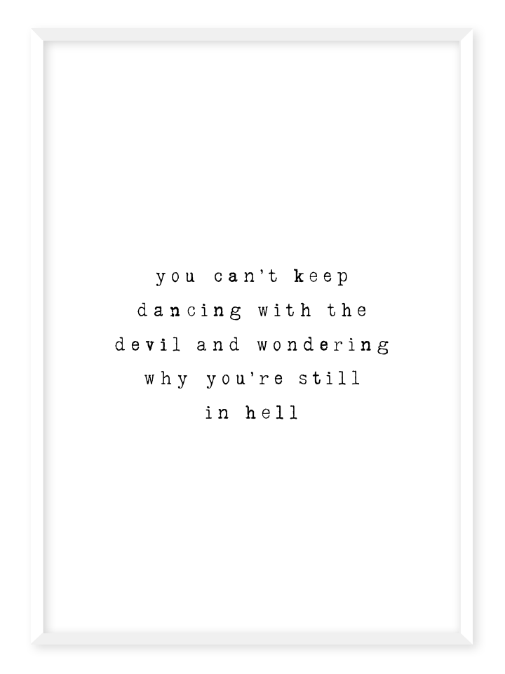 Dancing with The Devil, Poster