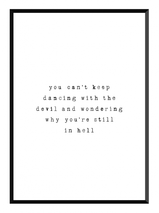 dancing with the devil poster