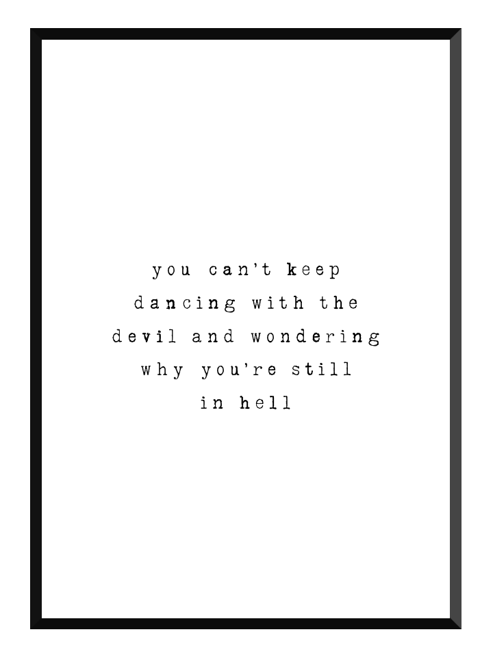 Dancing with The Devil, Poster