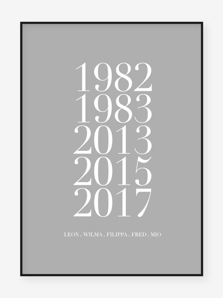 Familj 1, Grey Poster