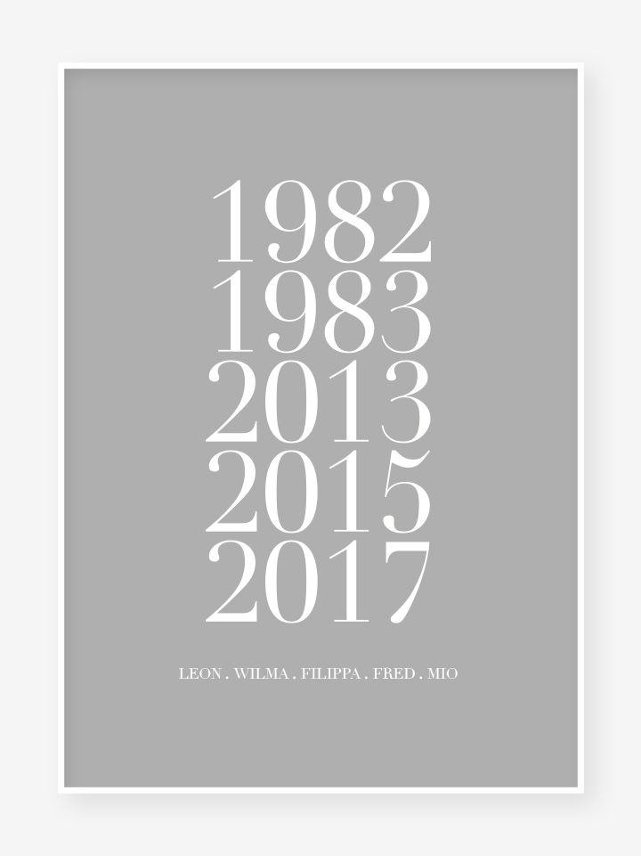 Familj 1, Grey Poster