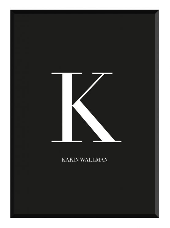 födelsetavla black poster glry
