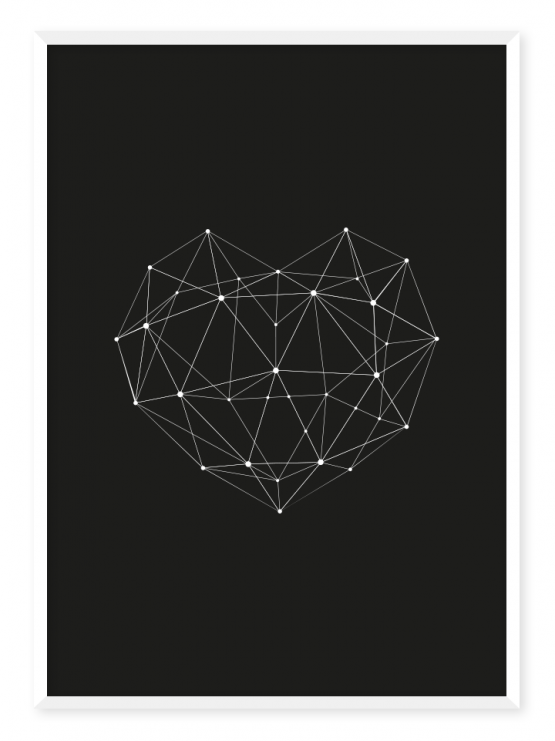 geo heart black