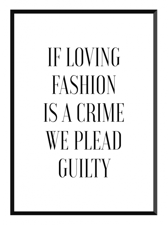 GLRY loving fashion poster