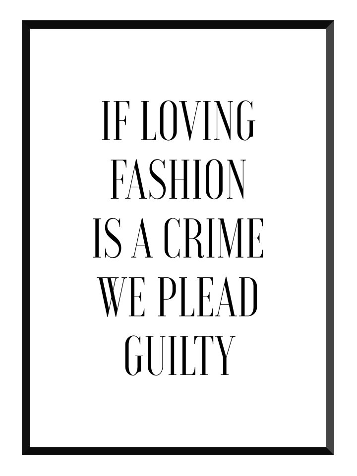Loving fashion, poster