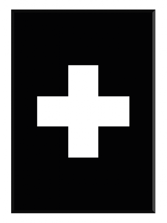 Plus Black Poster