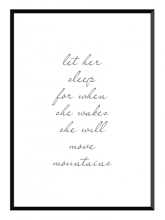 Let her sleep Poster