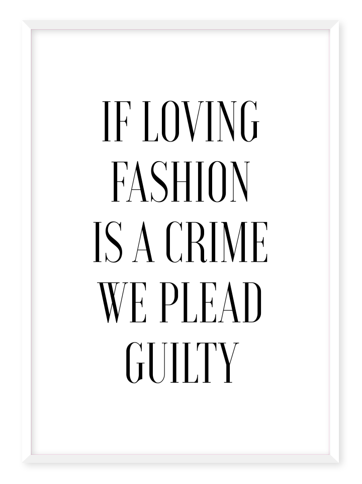 Loving fashion, poster