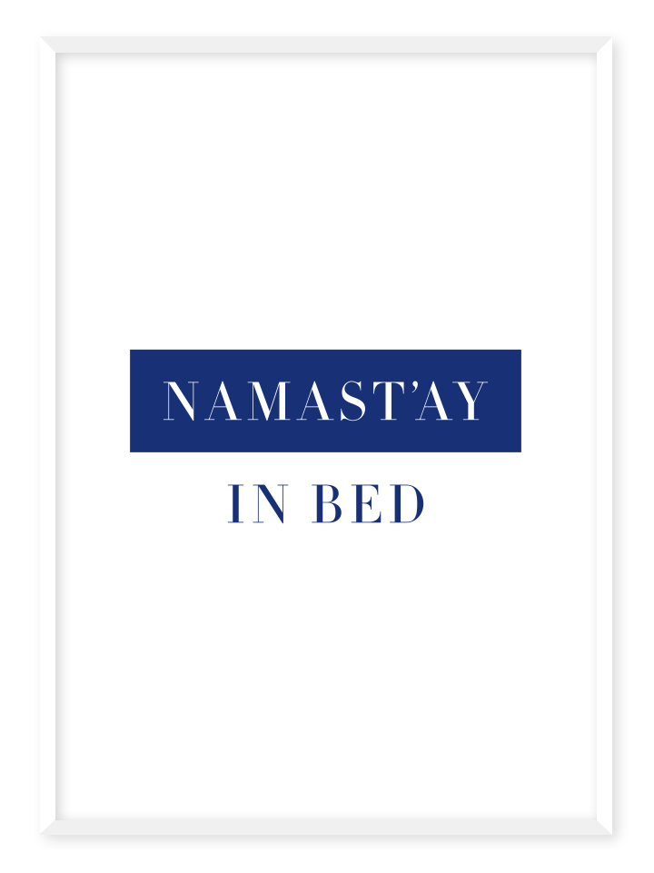 Namastay blue, poster