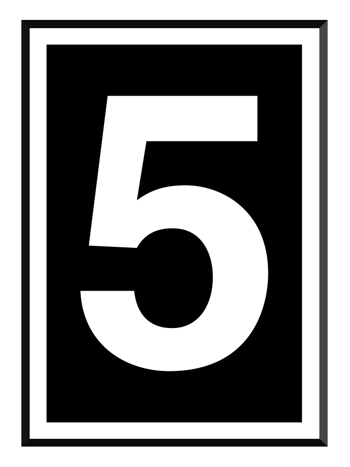 Number five, poster