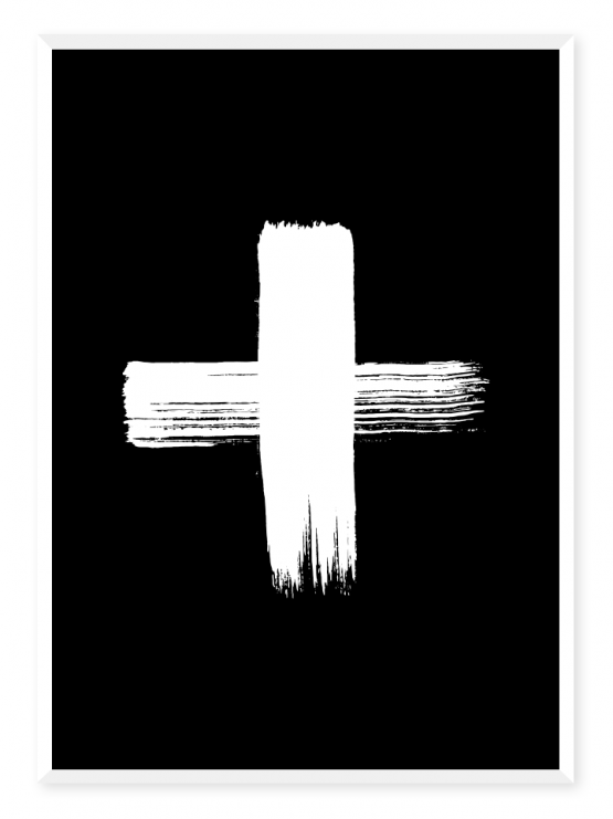 plus grunge black poster