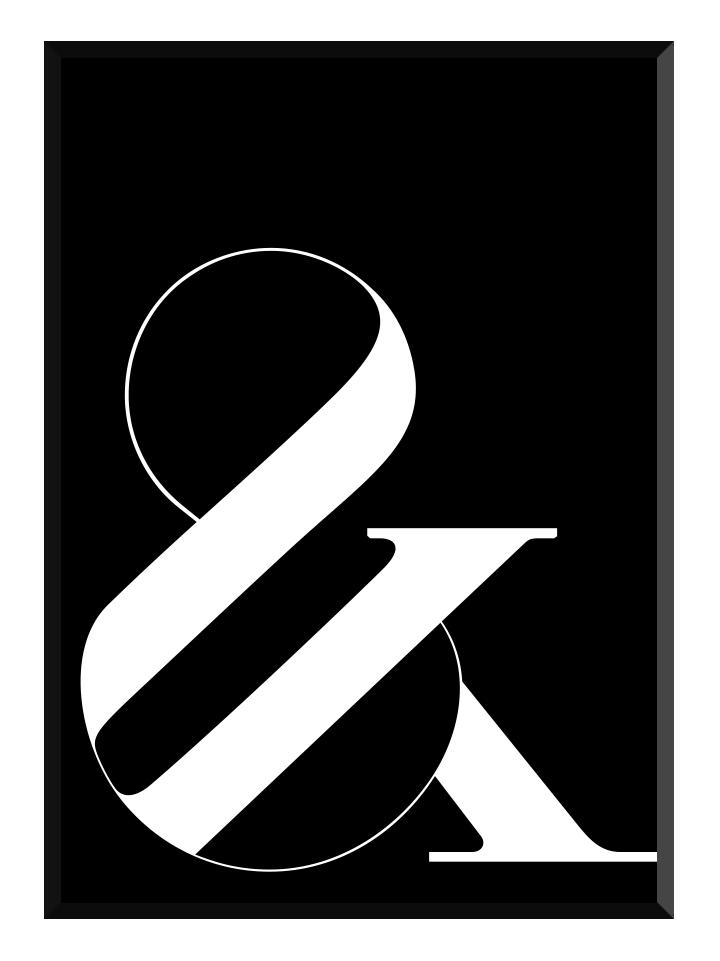 Svart &, poster