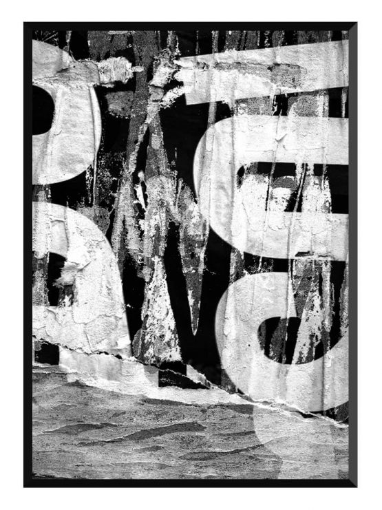 ripped black poster