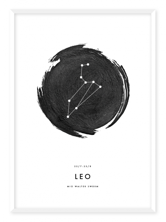 stjärntecken lejonet poster