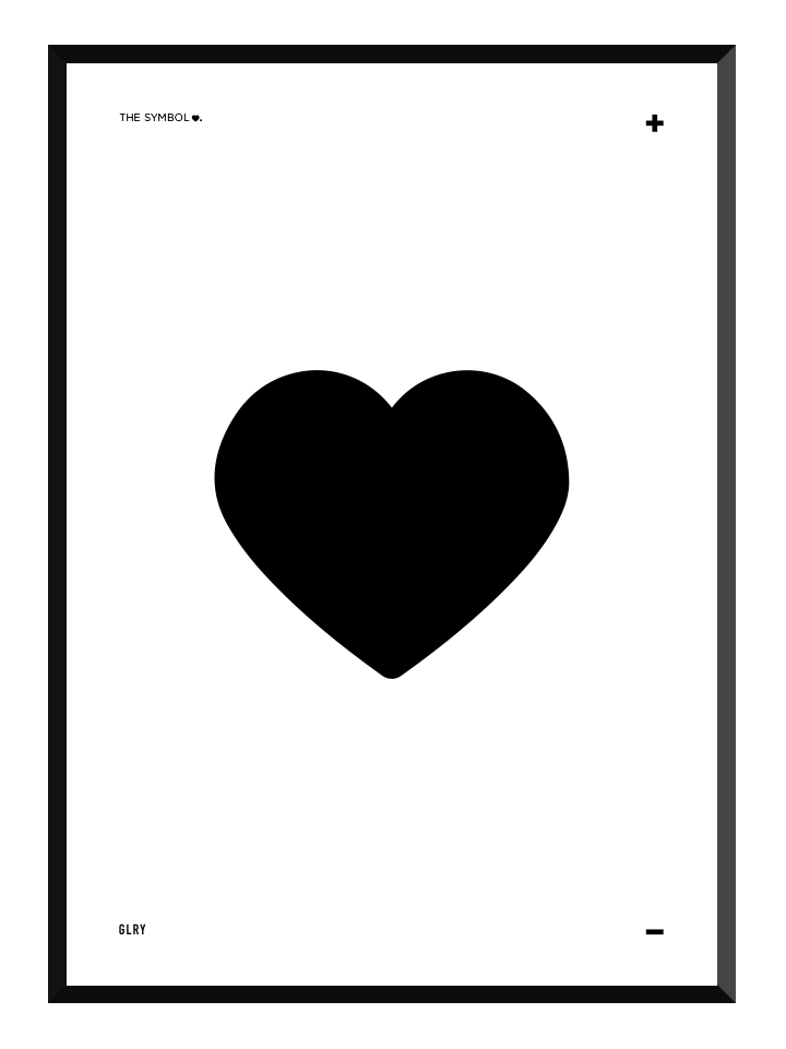 Symbolen Hjärta, poster