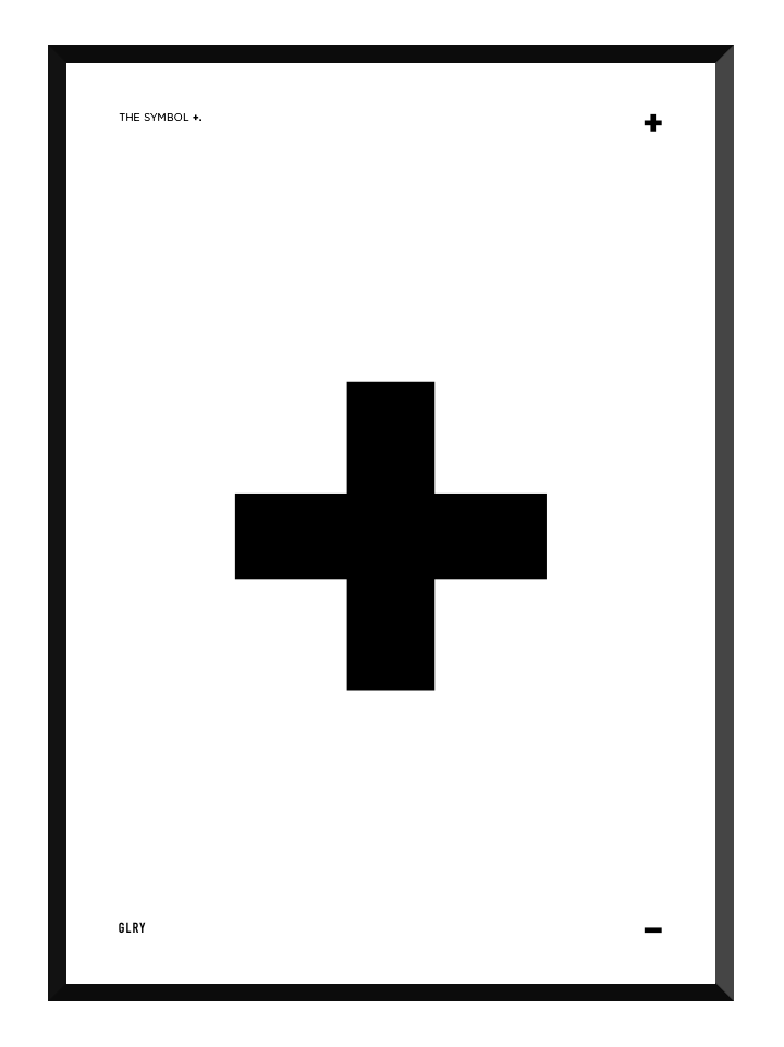 Symbolen +, poster