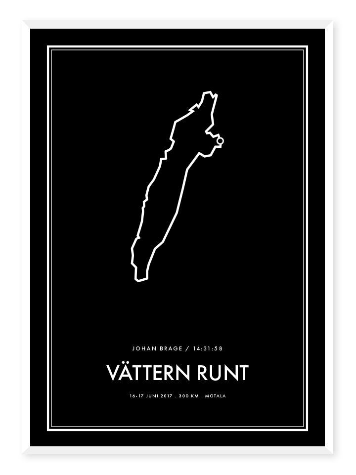 Vättern Runt Svart, poster