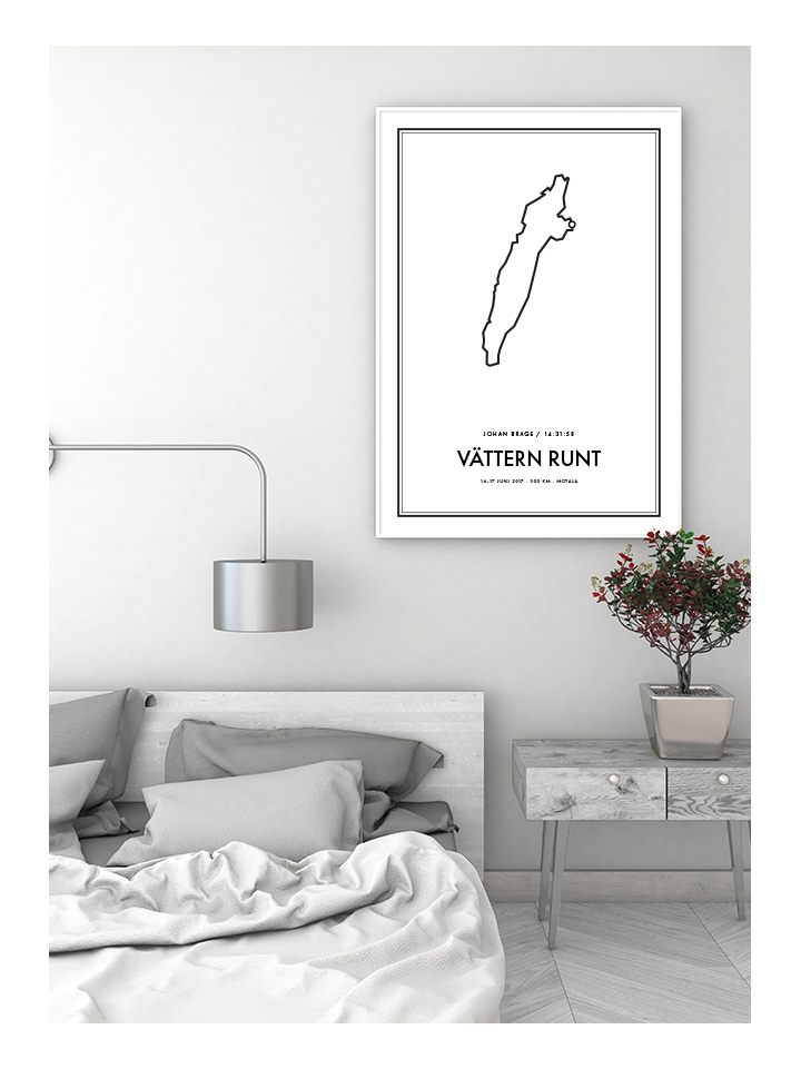 Vättern Runt Vit, poster