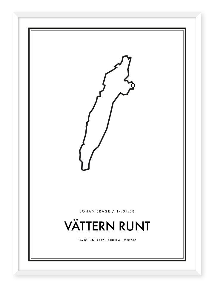 Vättern Runt Vit, poster