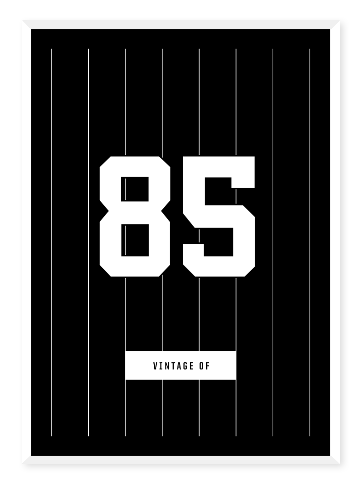 Vintage black, poster