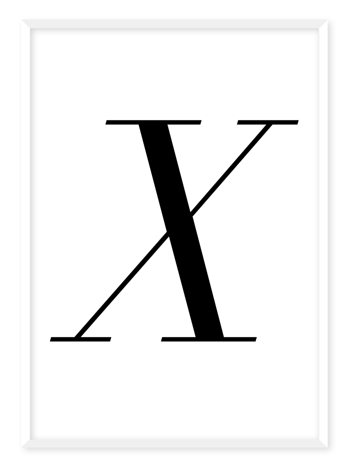 X, poster