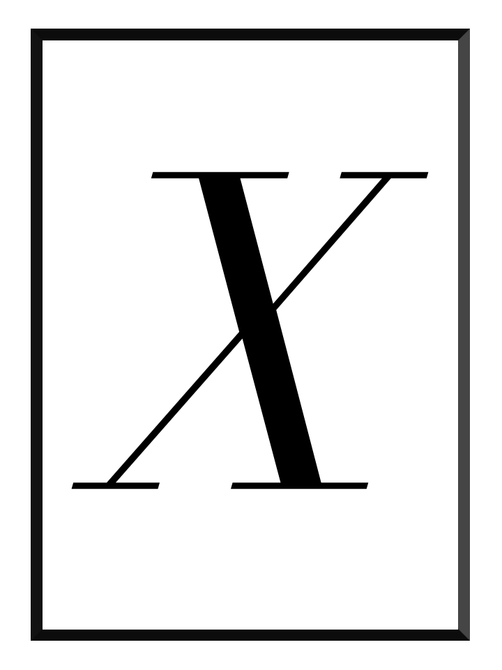 X, poster